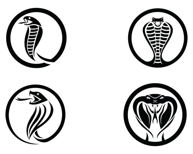 viper cobra elemento de design de logotipo. ícone de cobra de perigo. símbolo da víbora vetor