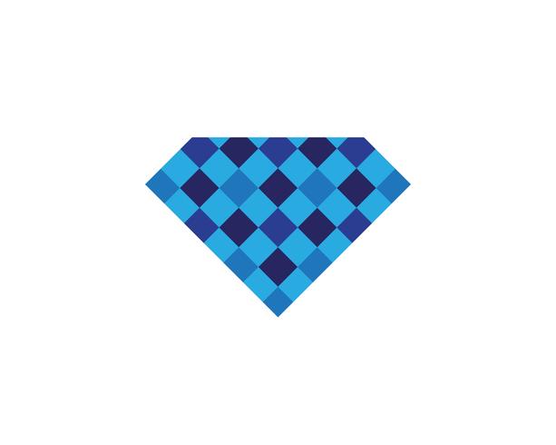 Modelo de logotipo de diamante vector icon ilustração design