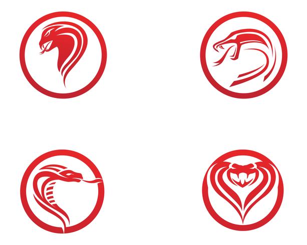 viper cobra elemento de design de logotipo. ícone de cobra de perigo. símbolo da víbora vetor