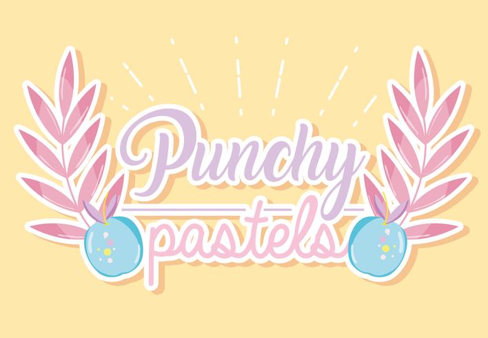 Conceito pastel Punchy vetor