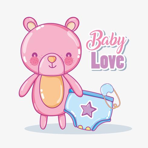 Cartão de amor do bebê vetor