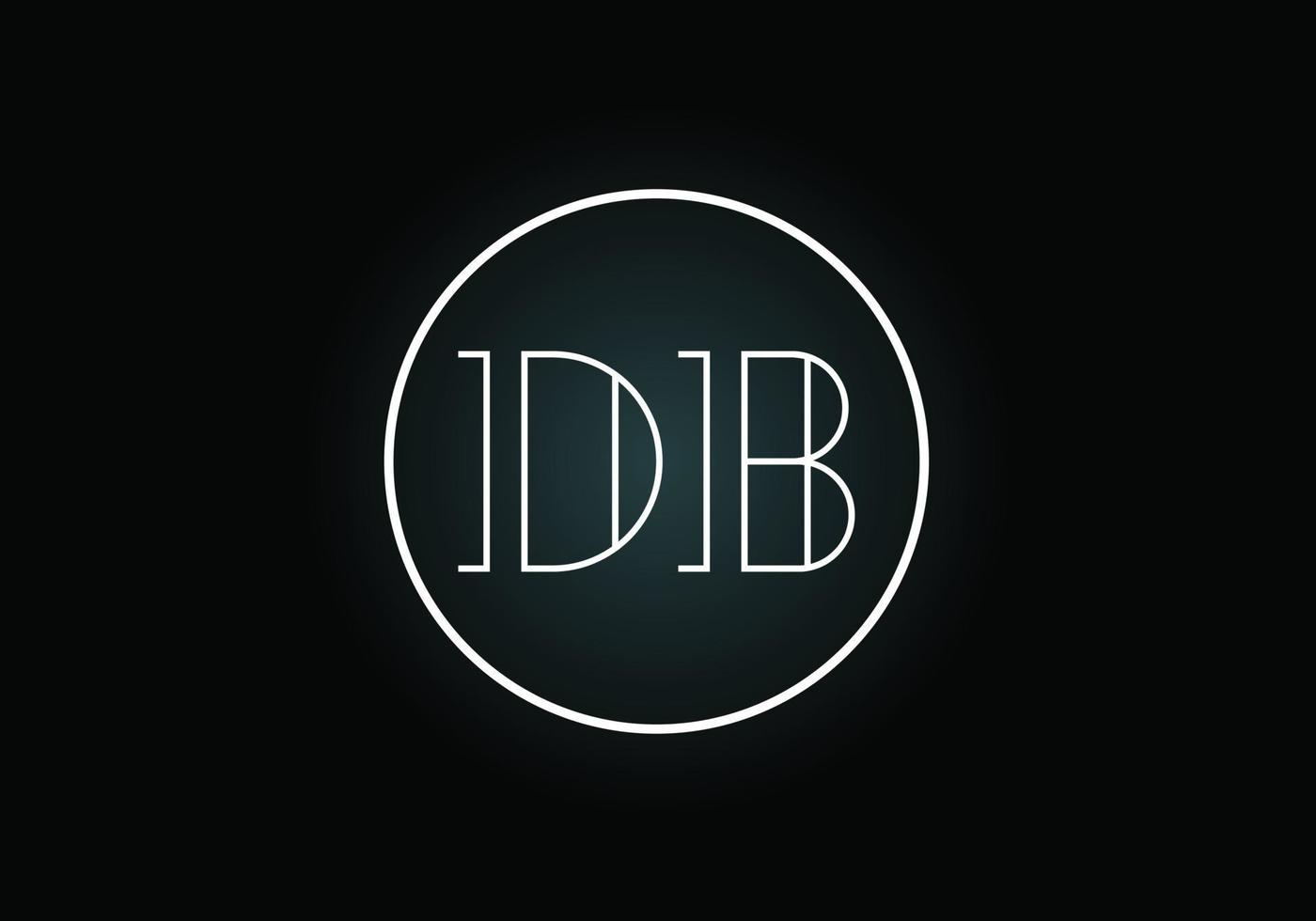 vetor de design de logotipo db letra inicial. símbolo gráfico do alfabeto para identidade de negócios corporativos