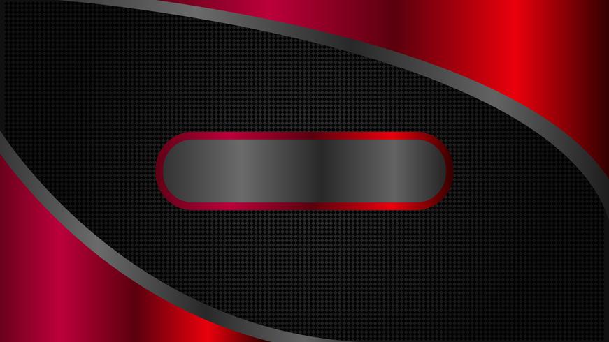 Estilo minimalista, abstrato design de banner tecnologia preto e vermelho vetor