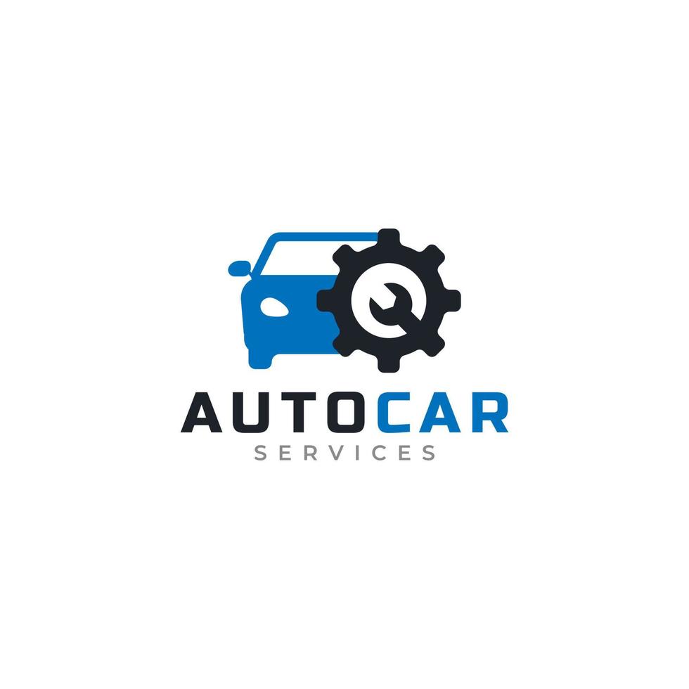 elemento de modelo de design de ícone de logotipo de serviço de carro. utilizável para logotipos comerciais e automotivos vetor