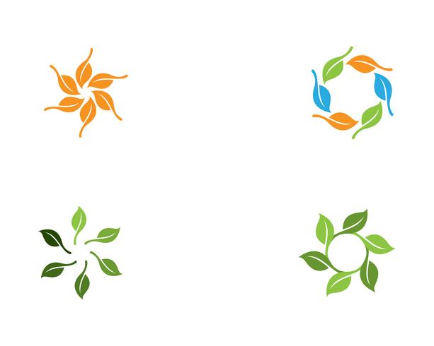 vetor de elemento de natureza ecologia logotipo