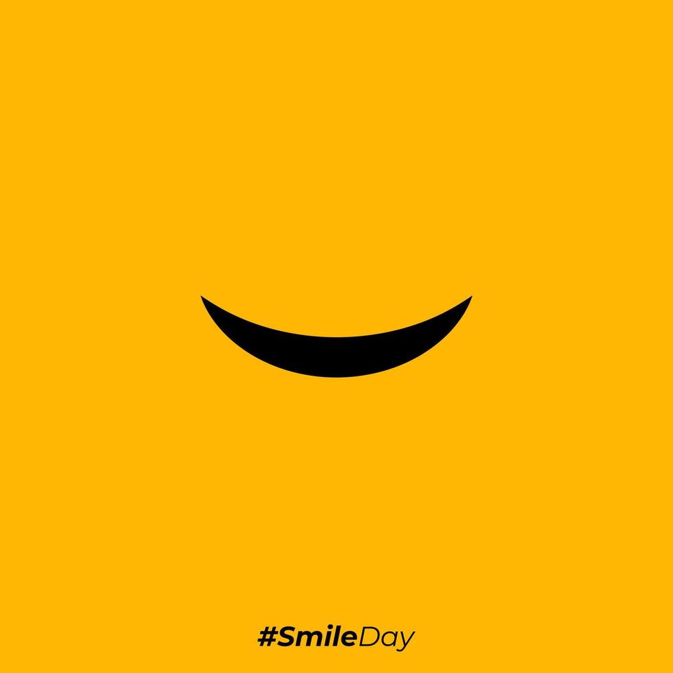 ícone de emoticon de sorriso para ilustração de design de modelo de vetor de felicidade mundial