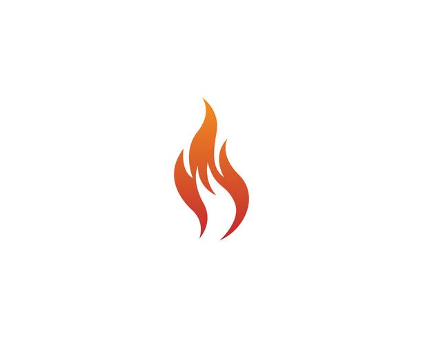 Logotipo de ícone de vetor de fogo