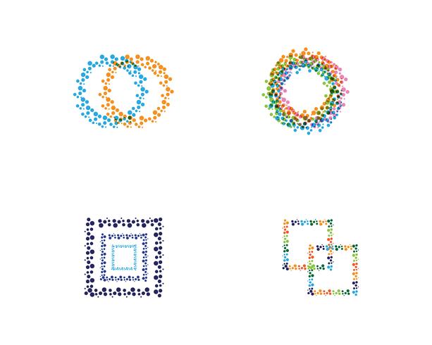 Modelos de vetor de logotipo de círculo