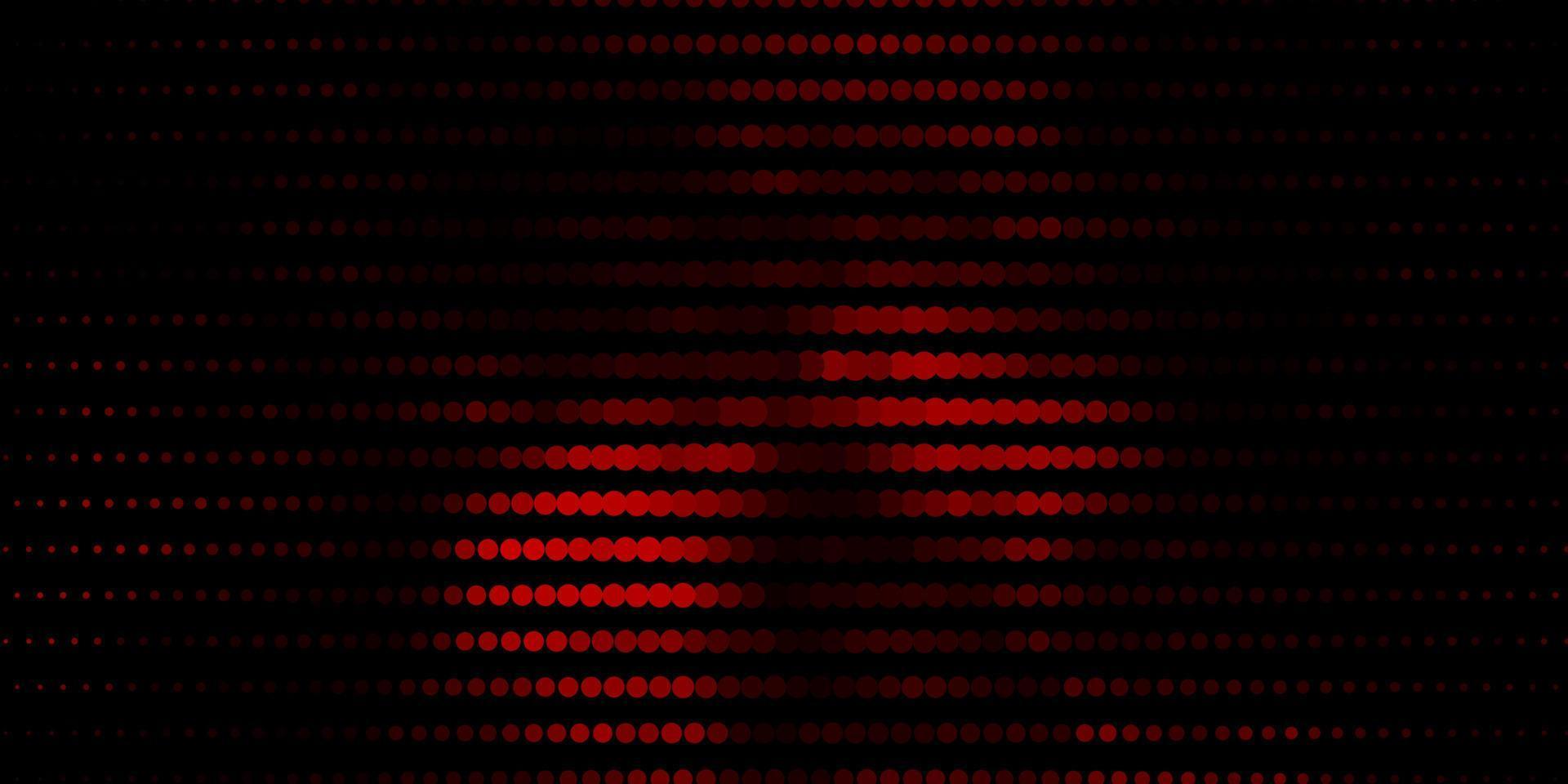 layout de vetor vermelho escuro com círculos.