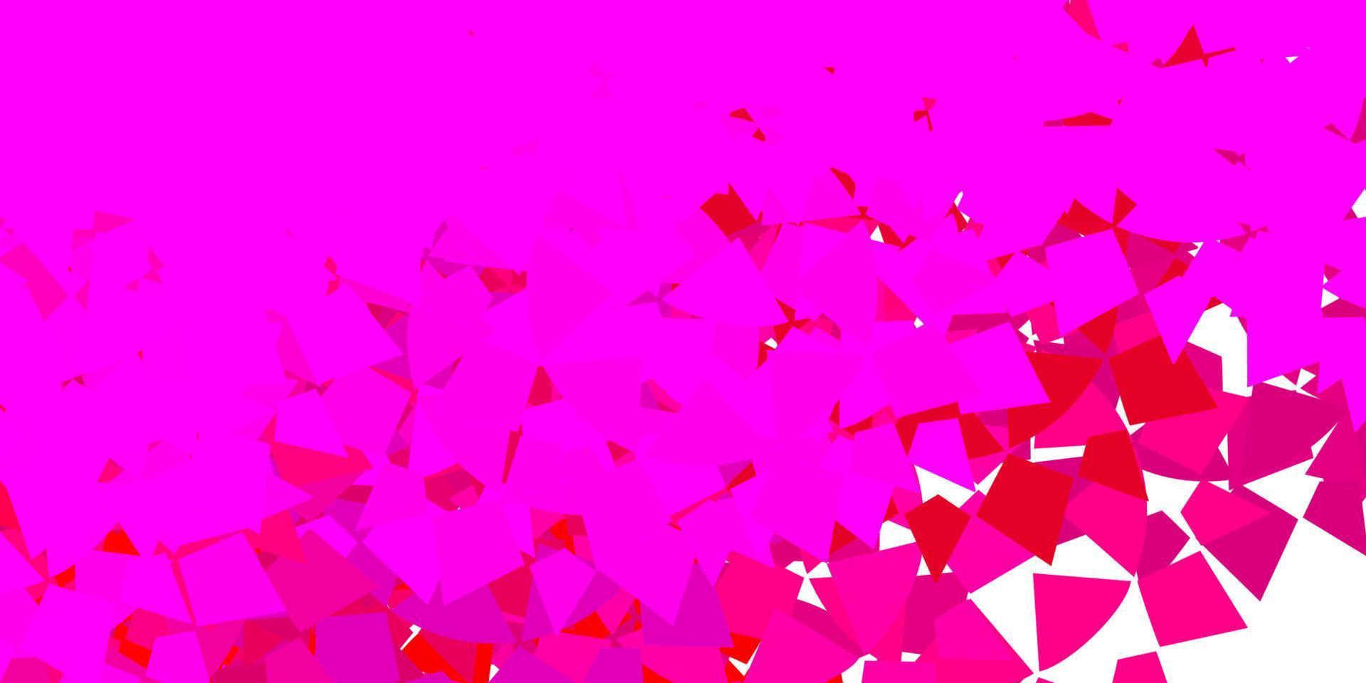 fundo vector rosa escuro com triângulos.