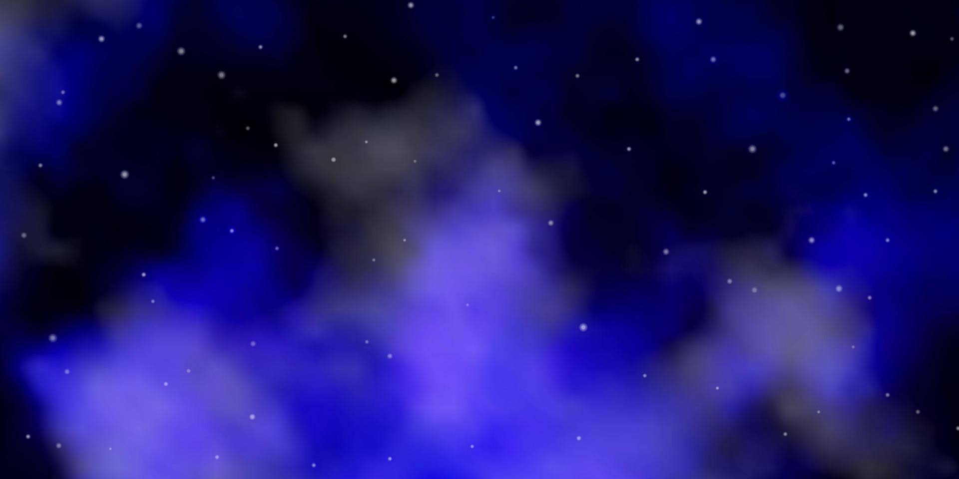 fundo vector roxo escuro com estrelas pequenas e grandes.