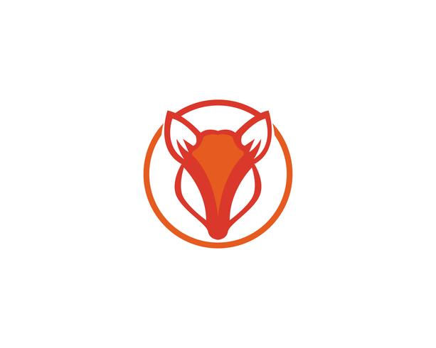 Ilustrador de modelo de vetor logo Fox