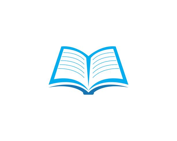 Ilustração em vetor educação livro logotipo modelo