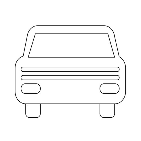 Sinal de símbolo de ícone de carro vetor