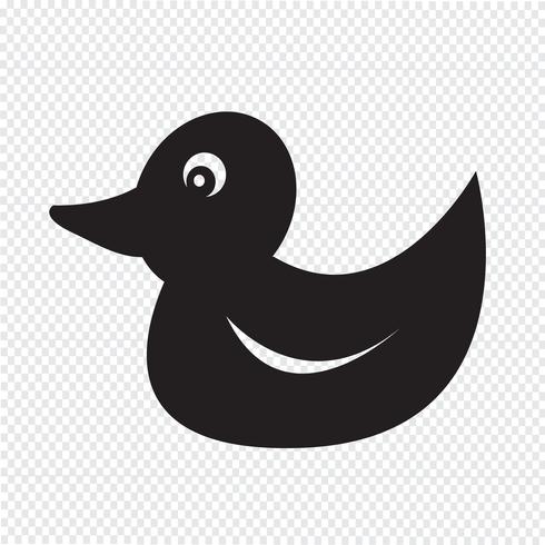 Pato ícone símbolo sinal vetor