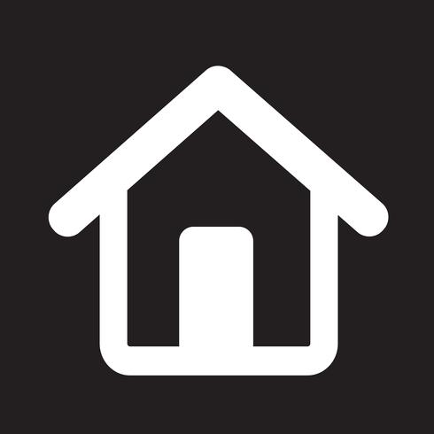 ícone de casa sinal de símbolo vetor