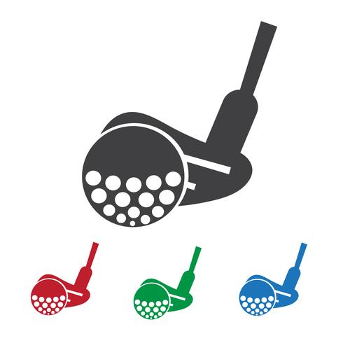 Sinal de símbolo de ícone de golfe vetor