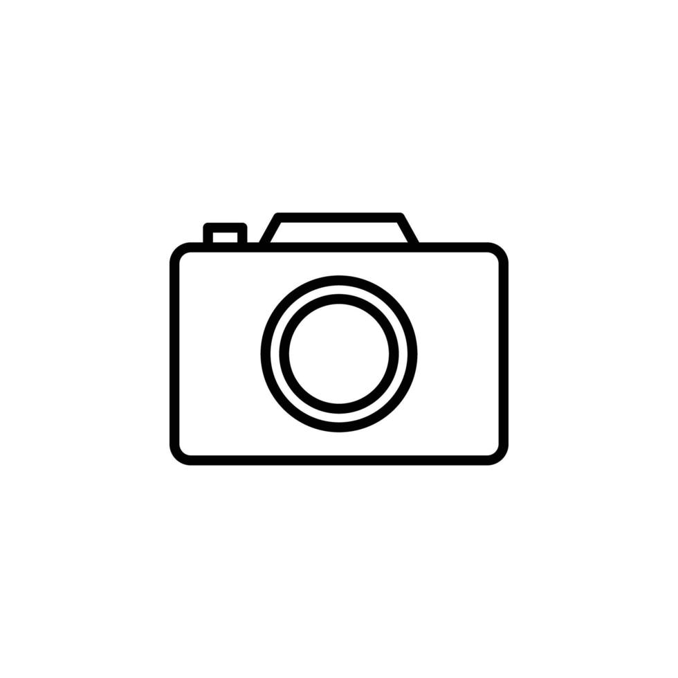 vetor de ícone de câmera - sinal ou símbolo