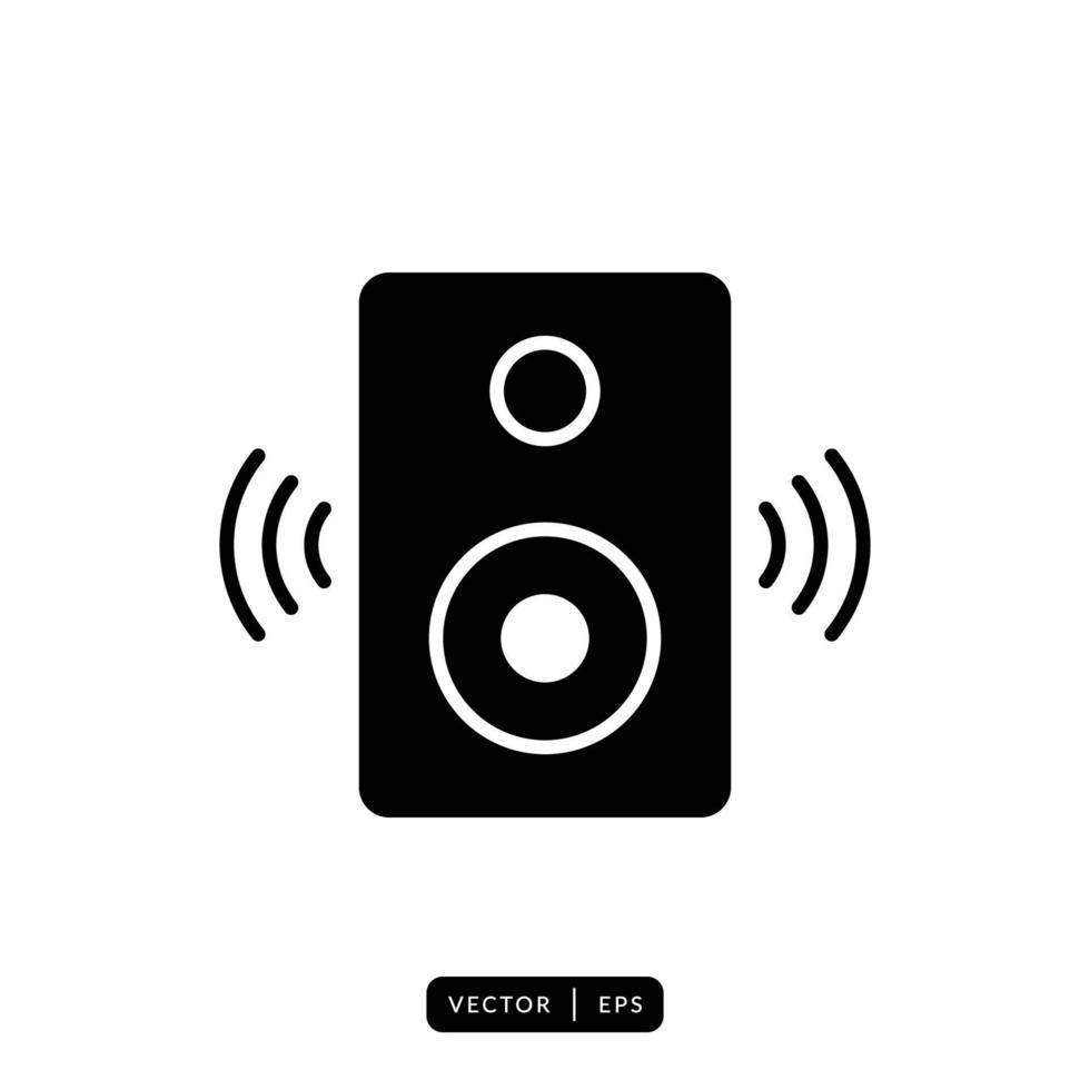 vetor de ícone de alto-falante de áudio - sinal ou símbolo