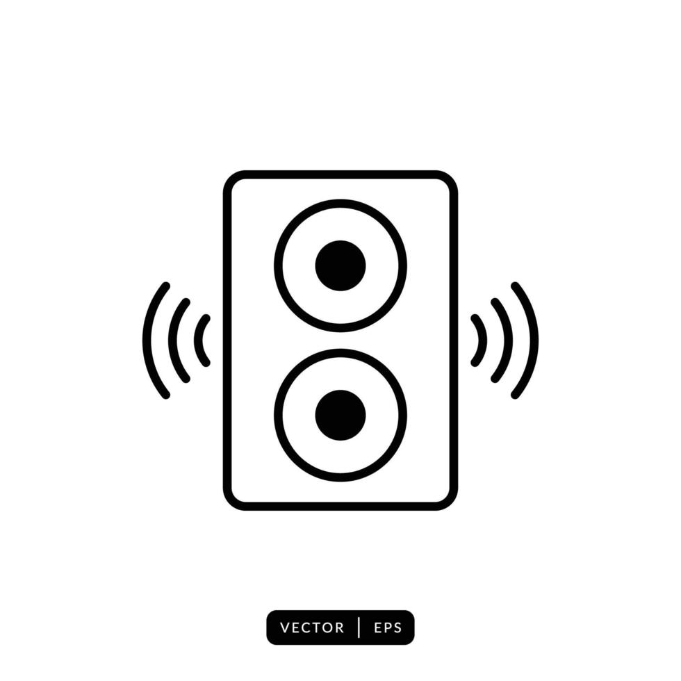 vetor de ícone de alto-falante de áudio - sinal ou símbolo