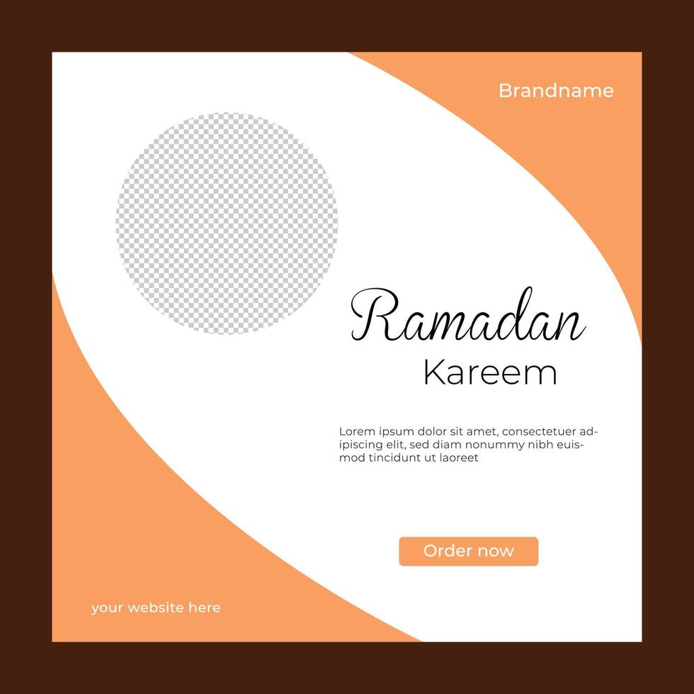 venda criativa do ramadã e postagem de mídia social super oferta vetor