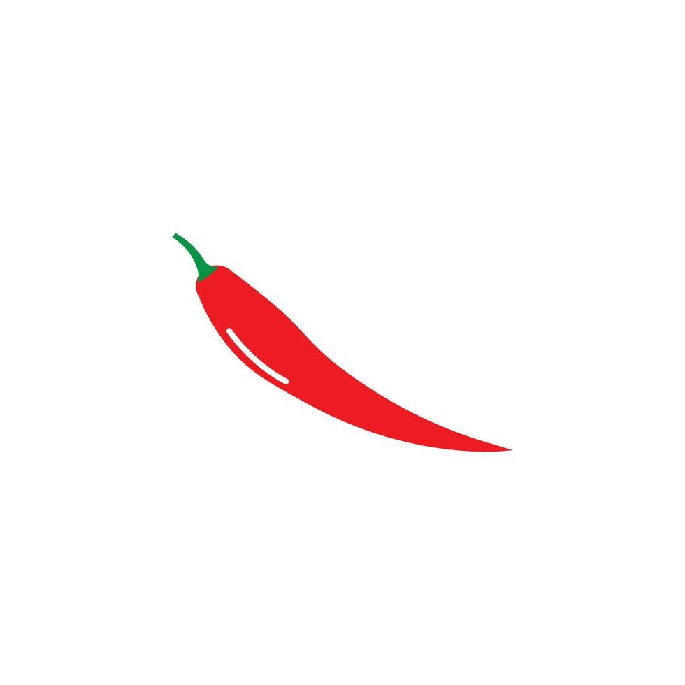 ilustração vetorial de ícone de logotipo de pimenta quente vermelha e verde vetor