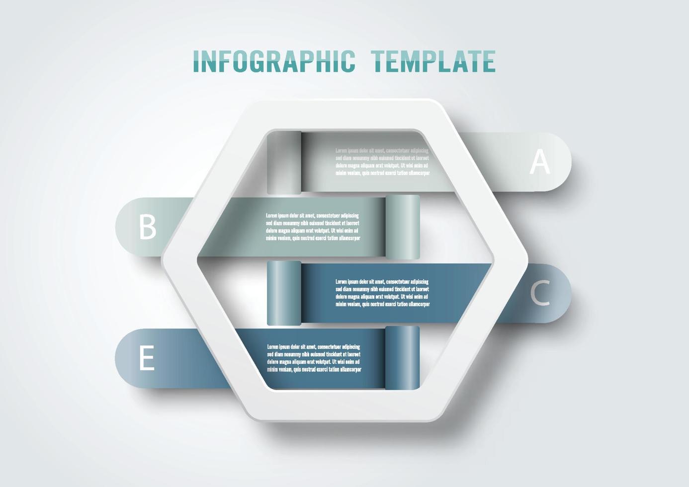 modelo de infográfico de vetor com etiqueta de papel 3d, círculos integrados. conceito de negócio com 4 opções. para conteúdo, diagrama, fluxograma, etapas, peças, infográficos de linha do tempo, fluxo de trabalho, gráfico.