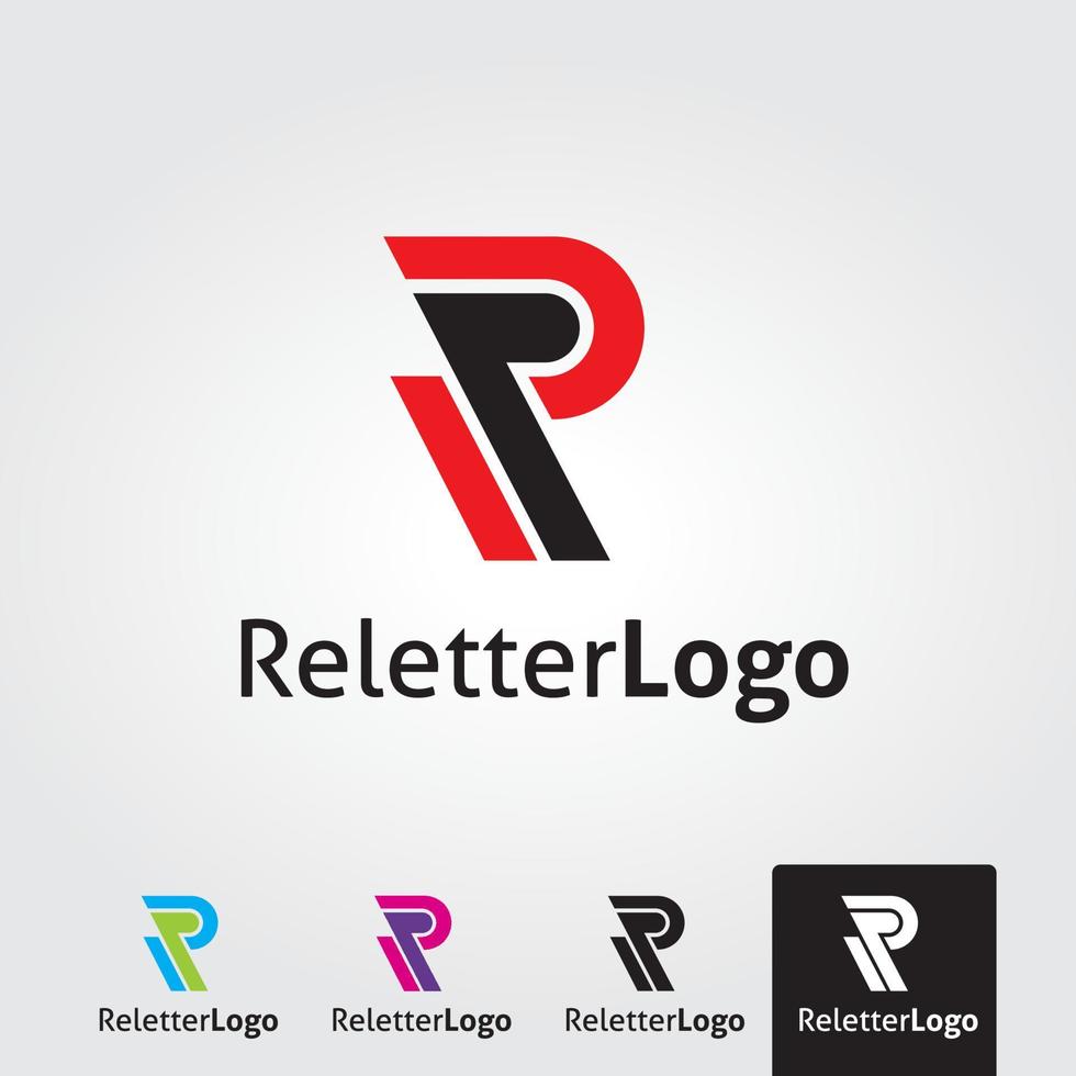 modelo de logotipo mínimo de letra r - vetor