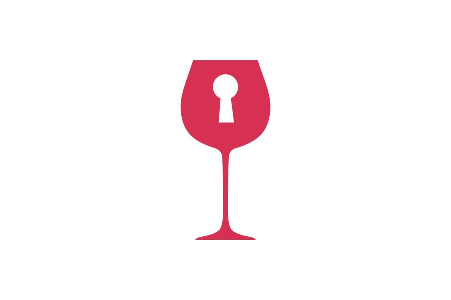 design de modelo de logotipo de festa secreta de vinho. ilustração do símbolo. vetor