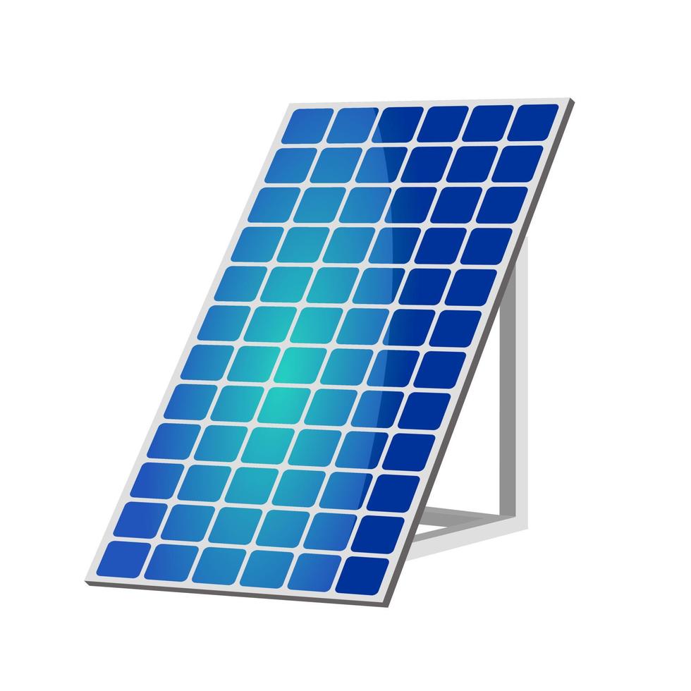 energia alternativa limpa a partir de fontes renováveis de energia solar e eólica. painéis solares. vetor