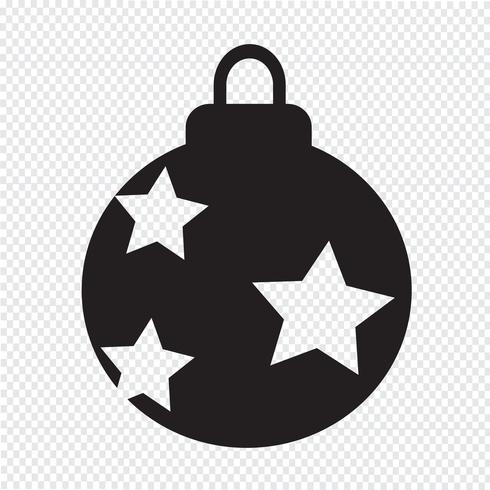 Christmas Ball icon design Ilustração vetor