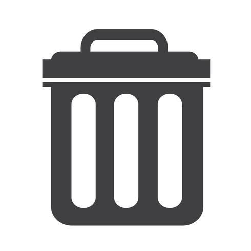 Trash can icon symbol Ilustração vetor