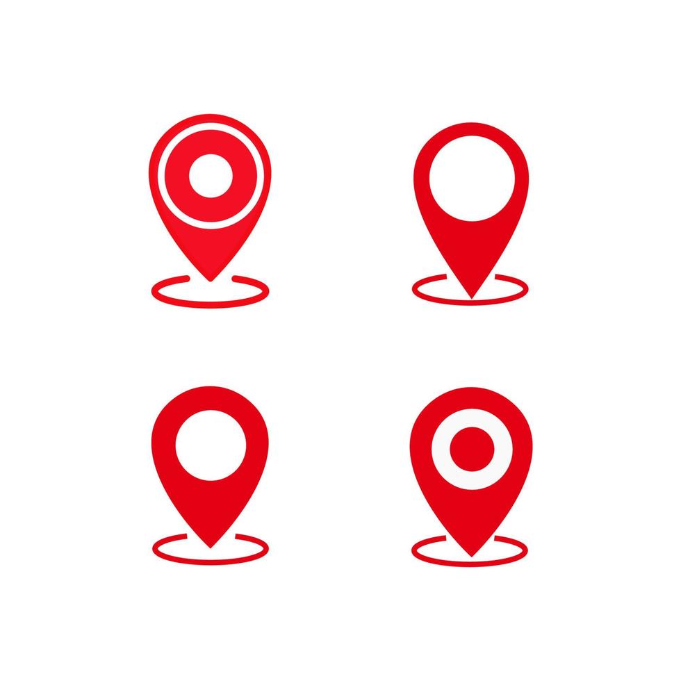 ícone de vetor de localização. símbolo de lugar. pictograma gps, sinal de vetor plana isolado no fundo branco. ilustração vetorial simples para design gráfico e web.