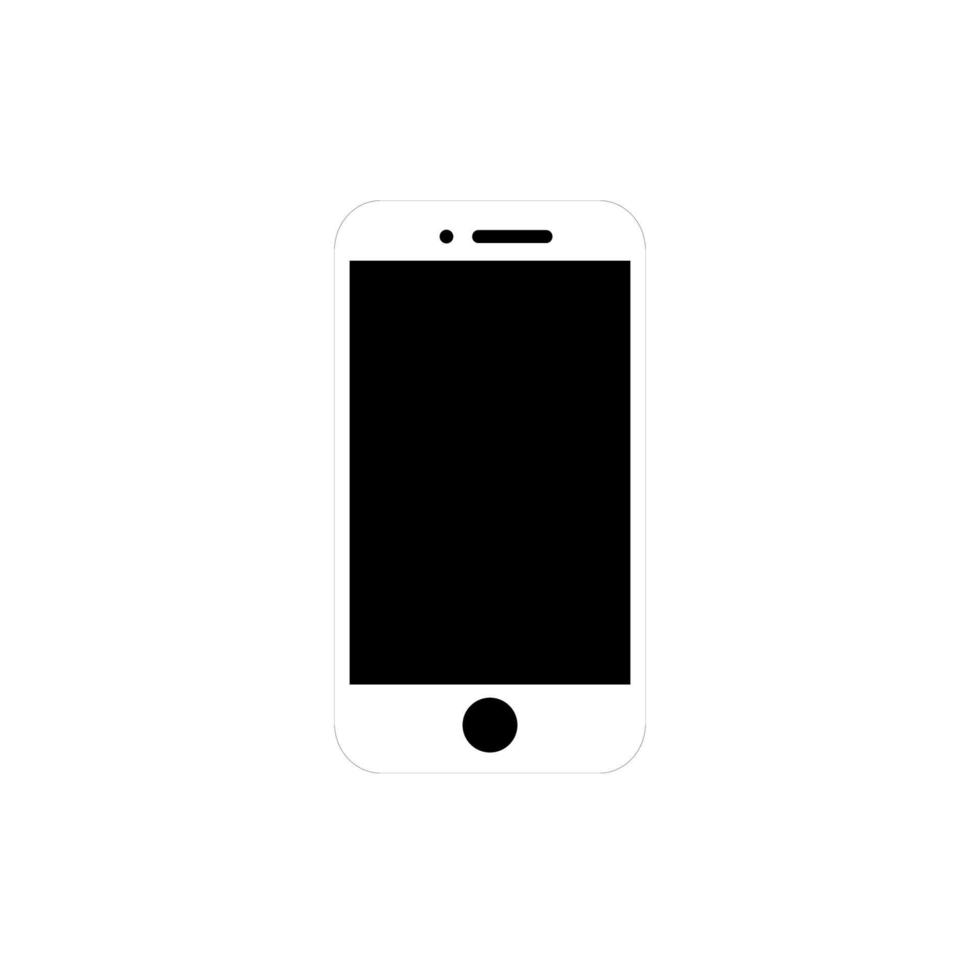 ícone de smartphone, ilustração vetorial de telefone móvel vetor