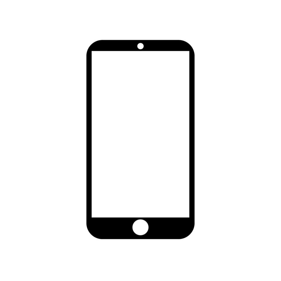 ícone de smartphone, ilustração vetorial de telefone móvel vetor