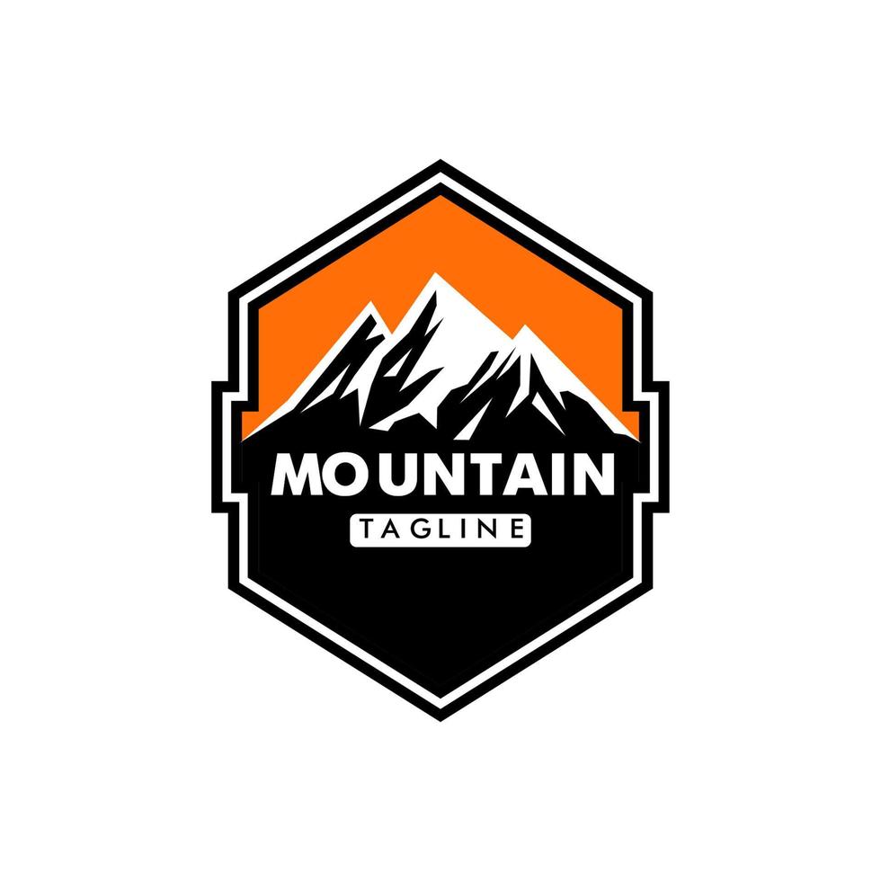 modelos de design de vetor de logotipo de montanha