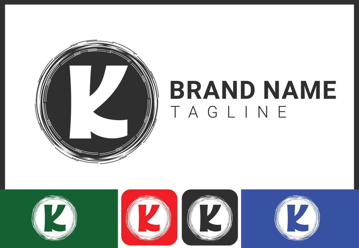 logotipo de letra k criativo e modelo de design de ícone vetor