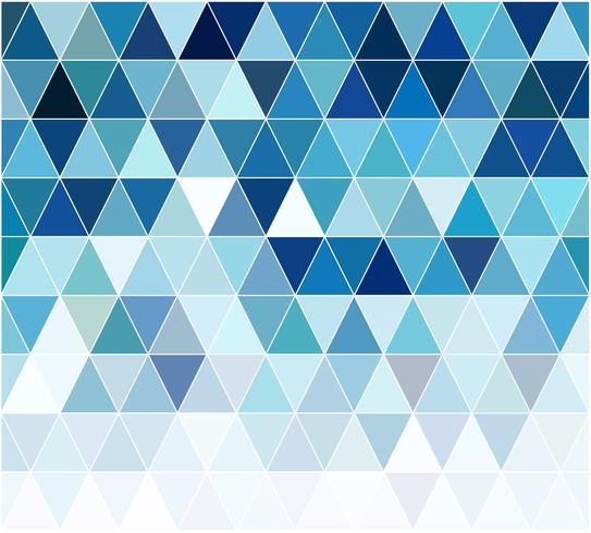 Fundo de mosaico de grade azul, modelos de Design criativo vetor