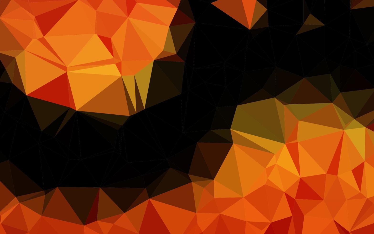 layout abstrato do polígono do vetor laranja claro.