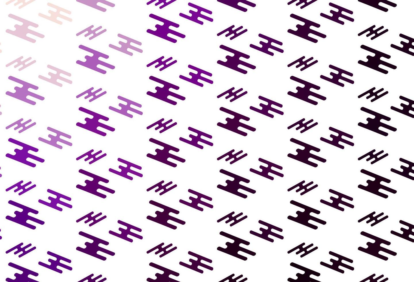 pano de fundo vector roxo claro com linhas longas.