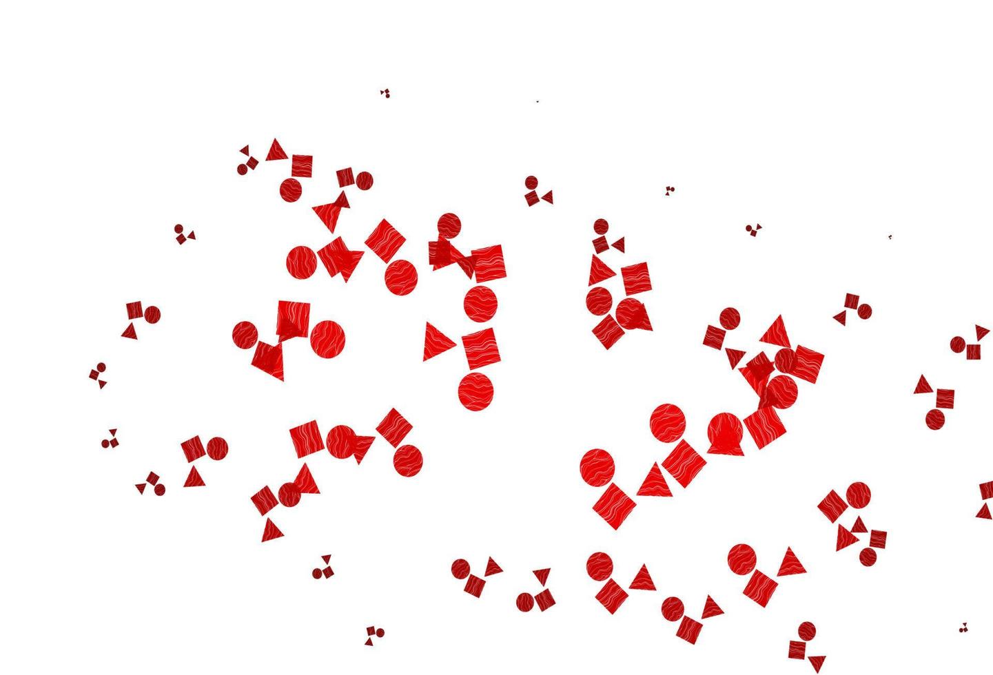 textura vector vermelho claro em estilo poli com círculos, cubos.