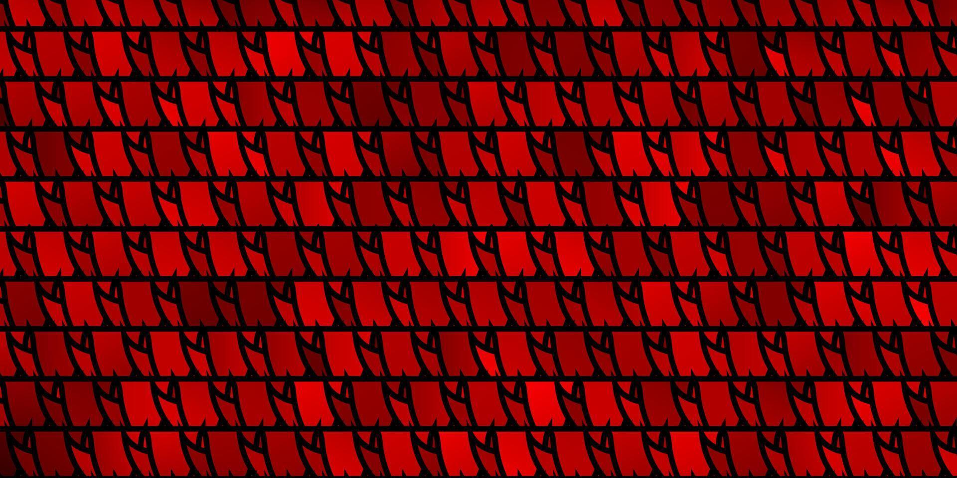 layout de vetor vermelho e amarelo escuro com linhas, triângulos.