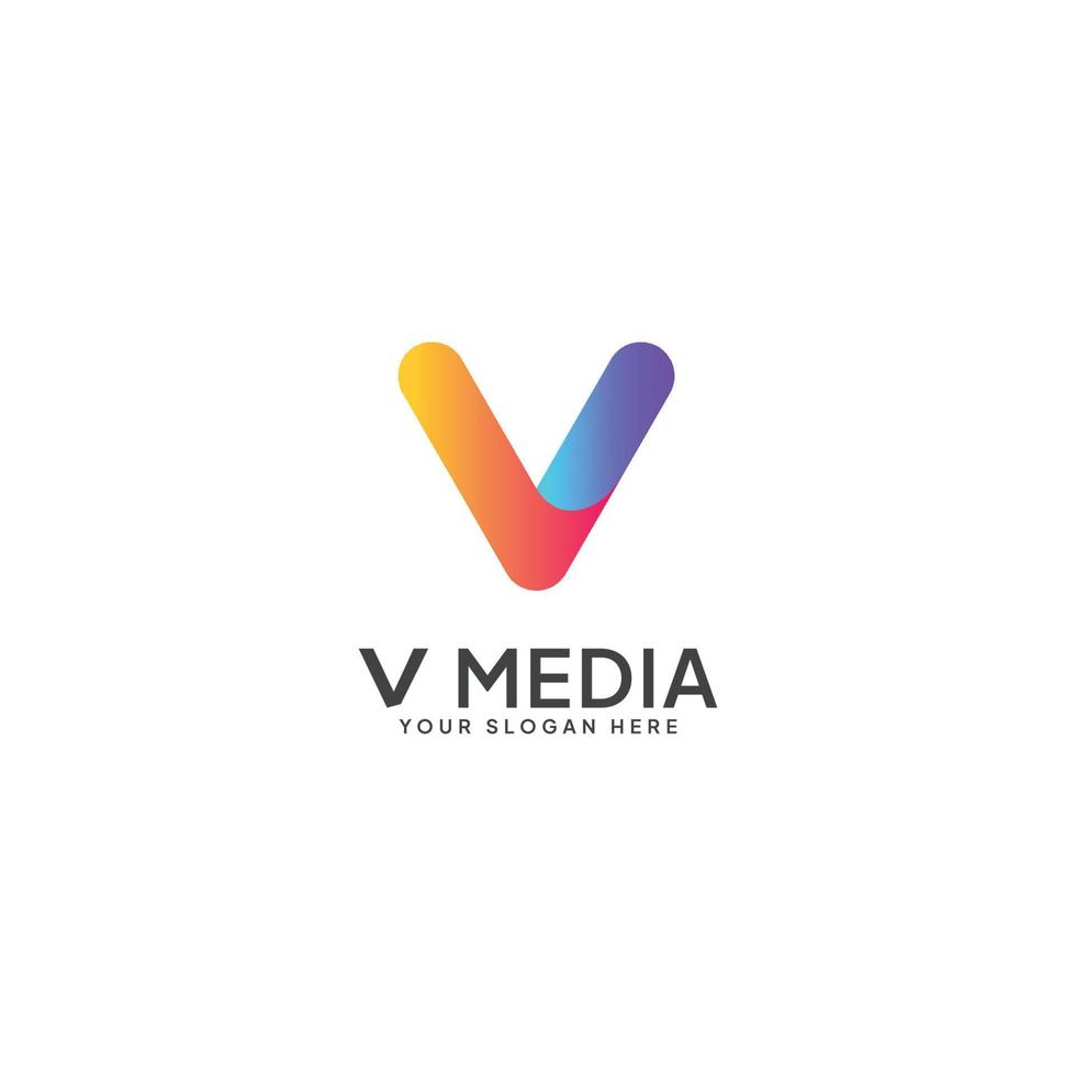 design de logotipo criativo carta v, estilo de fonte, elementos de modelo de design vetorial para seu aplicativo ou identidade corporativa. vetor