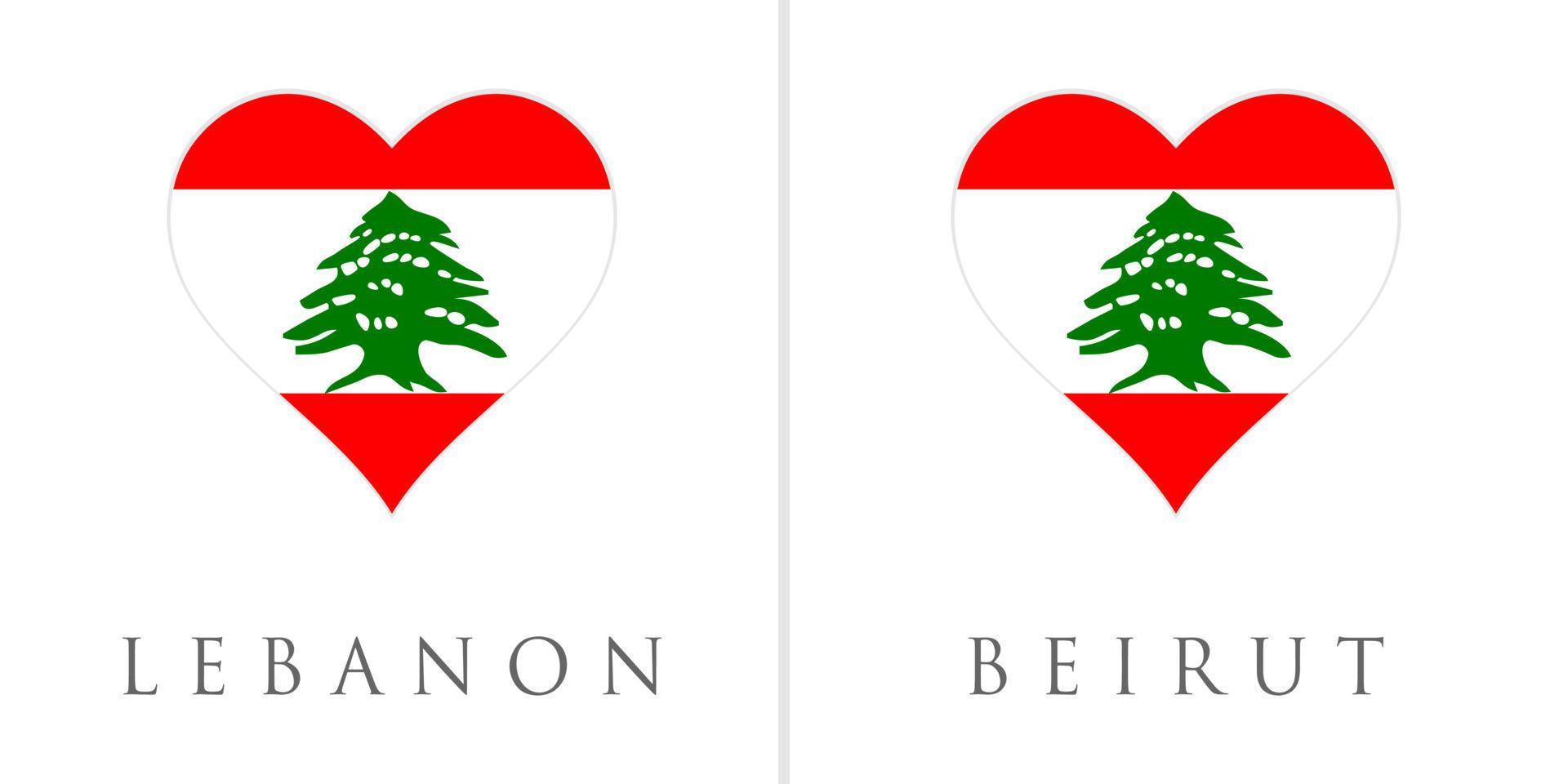 ore pelo líbano e ore pela ilustração vetorial de beirute. bandeira do líbano de explosão maciça. design para a humanidade, paz, doações, caridade e anti-guerra vetor