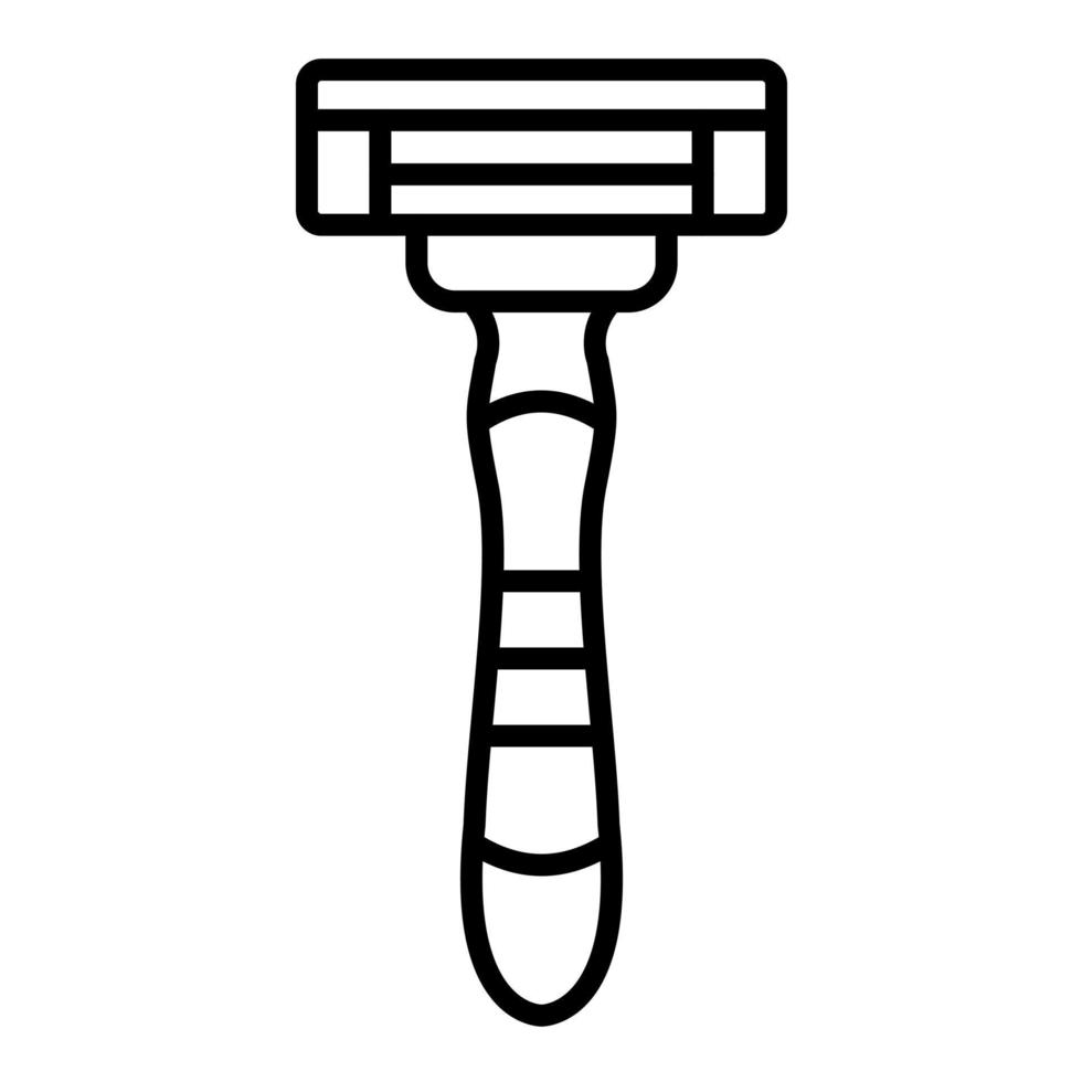 ícone de linha de barbear vetor