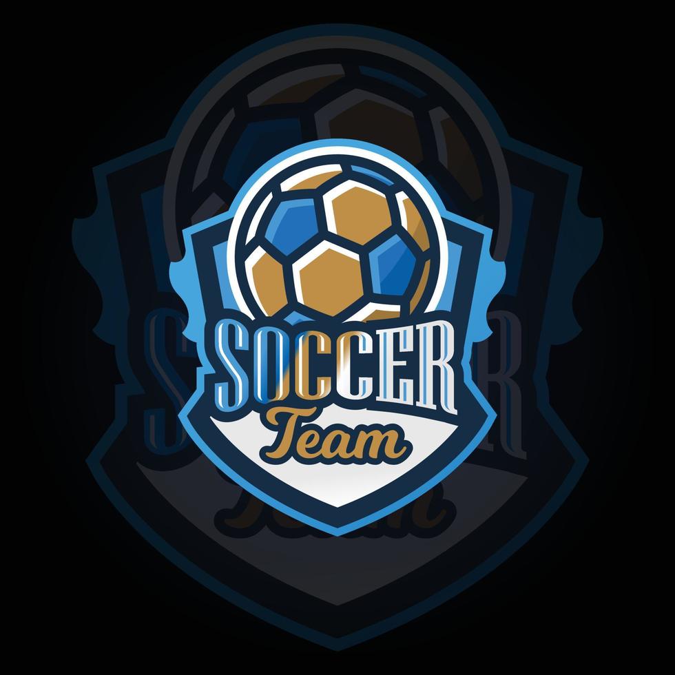 vetor de logotipo de jogos de e-sports de time de futebol de futebol. logotipo do jogo. design de logotipo de esporte mascote. logotipo de ilustração vetorial de mascote animal de jogo. mascote, design de emblema para equipe de esports.