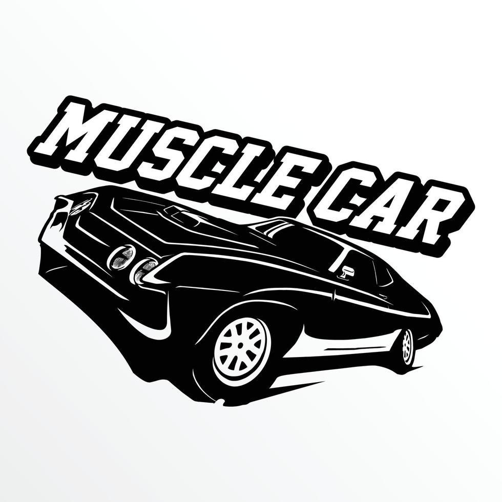 carro de corrida, inspiração de design de logotipo, elemento de design para logotipo, pôster, cartão, banner, emblema, camiseta. ilustração vetorial vetor