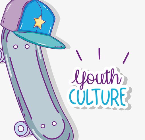 Desenhos de cultura juvenil vetor