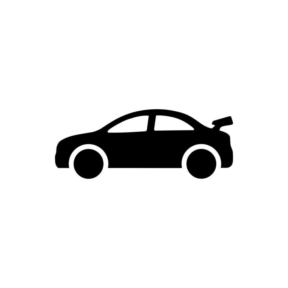 ícone de carro, vetor de ícone de carro, sinal simples de ícone de carro.