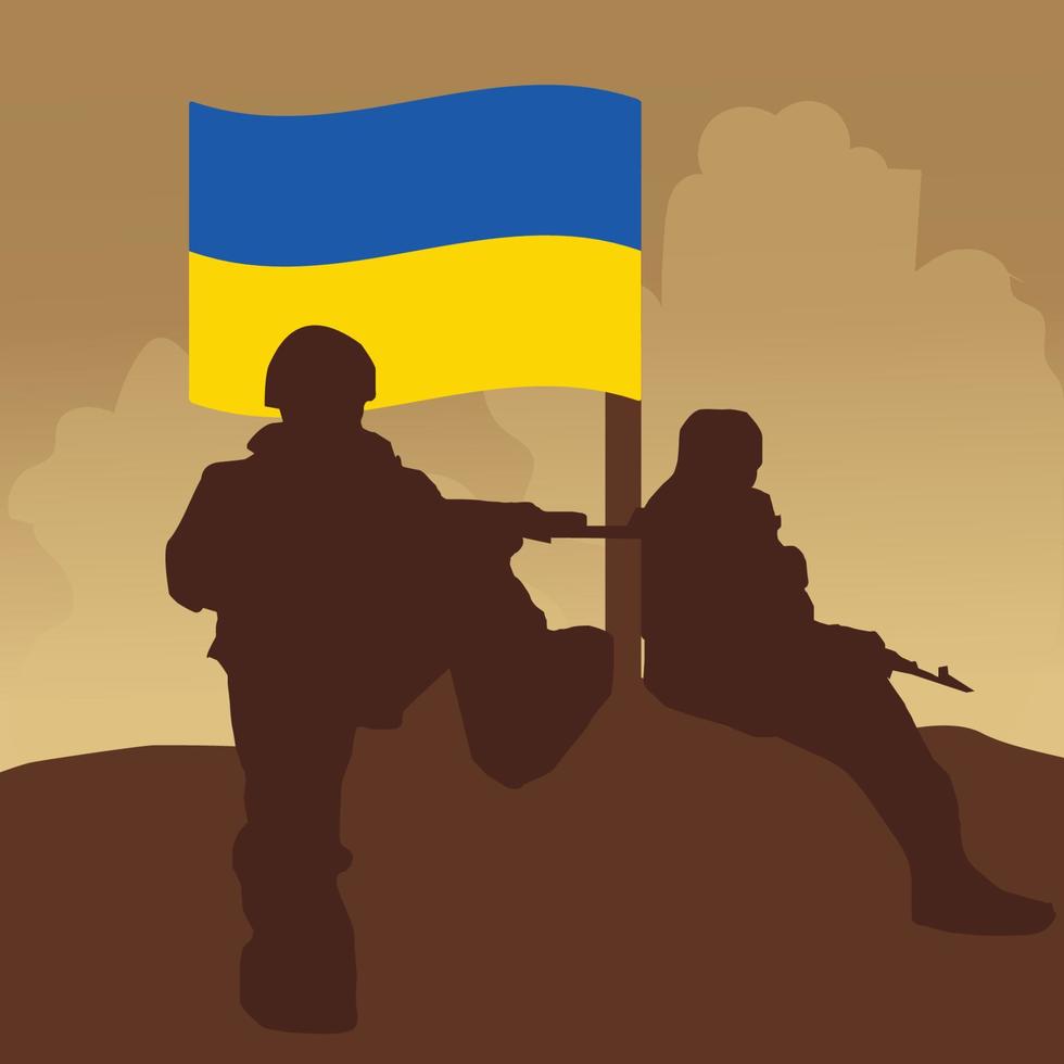 ucrânia bravo soldado vetor
